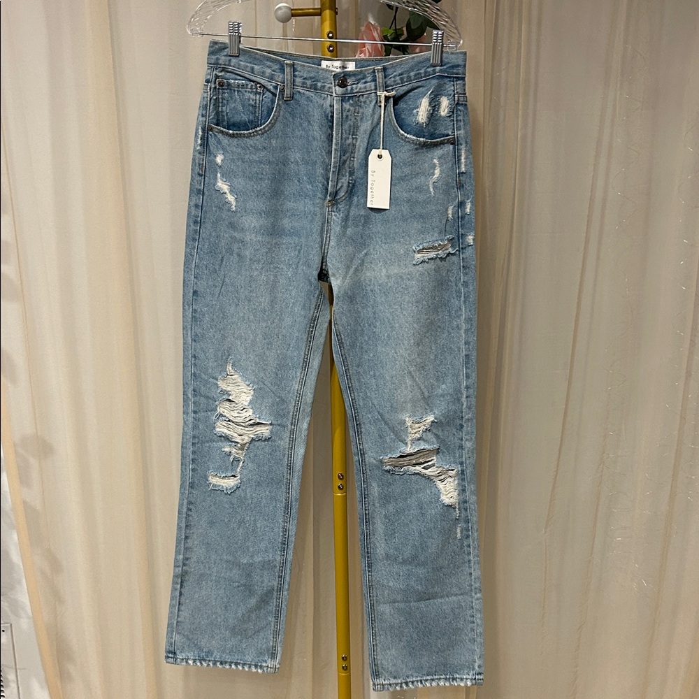Together Light Blue Distressed Women's Jeans